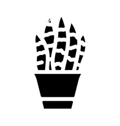 Sansevieria Trifasciata Glyph Icon