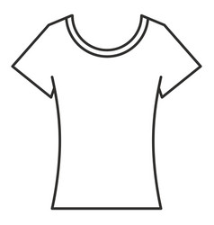 Scoop Neck T Shirt Stroke Icon