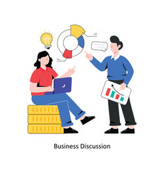 Business Discussion Flat Style Design Illus