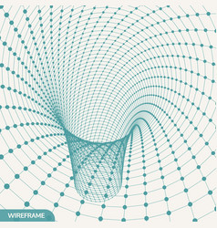 Abstract Tunnel Grid 3d Can Be Used As Digital