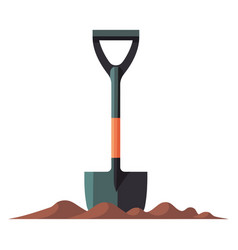 Digging In Dirt With Metal Shovel Tool