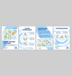 Price Testing Factors Light Blue Brochure Template