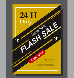 Brochure For Flash Sale With A4 Paper Size