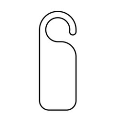 Door Hanger Template Outline Knob Do