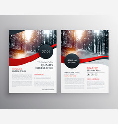 Modern Red Business Flyer Poster Design Template