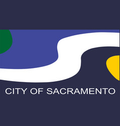 Sacramento Flag Isolated City