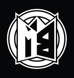 Mb Logo Monogram Circle Rounded Design