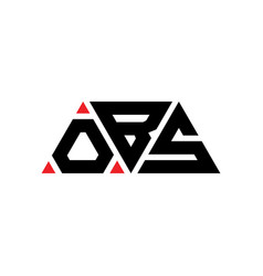 Obs Triangle Letter Logo Design With Triangle