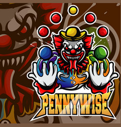 Pennywise Clown Mascot Logo