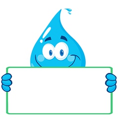 Cartoon water droplet Royalty Free Vector Image