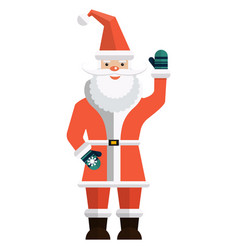 Santa Claus Icon Flat Isolated