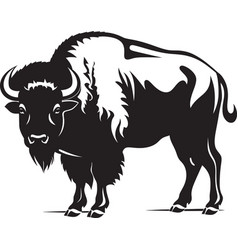 Timeless Mark Black Bison Logo Design Symbol