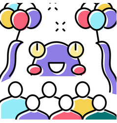 Monster Kids Party Color Icon