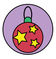 Christmas Tree Decoration On A White Background