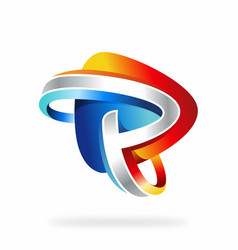 Media Play With Letter P Logo Design