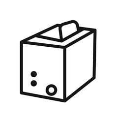 Toaster Icon Black Line Art