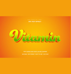 Vitamin Text Effect