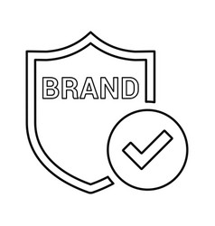 Brand Protection Outline Icon Line Art