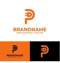 Letter P Plug Logo Suitable For Any Business