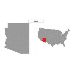 Map Of Arizona State United States