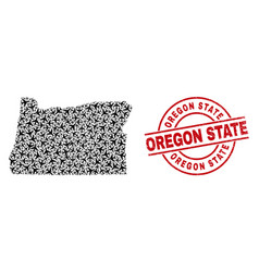 Oregon State Watermark Stamp Seal And State