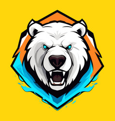 Screamed Bear Head Gaming Logo