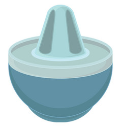 Blue Lemon Squeezer On A White Background