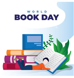 Book Day Of Kids Reading People Literature