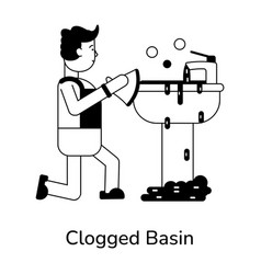 Clogged Basin