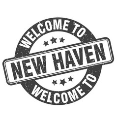 Welcome To New Haven Stamp New Haven Round Sign