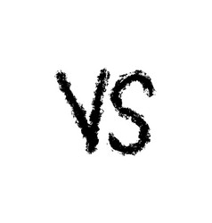 Doodle Sketch Style Of Versus Or Vs Letters Logo