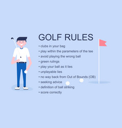 Golf Player Explaining Simple Rules