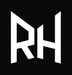 Rh Logo Monogram Design Template