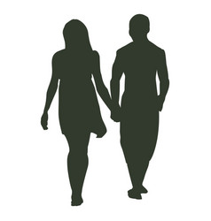 Couple Walking Silhouette