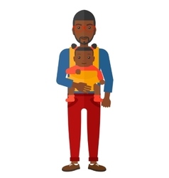 Man Holding Baby In Sling