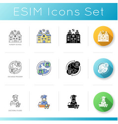 Higher Education Icons Set