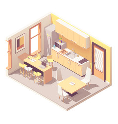 Isometric Office Break Room