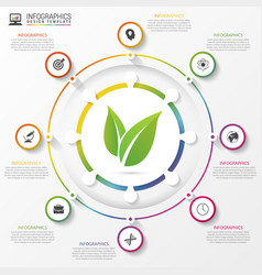 Circle Infographic Template For Diagram Graph