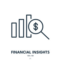 Financial Insights Icon Chart Analytics