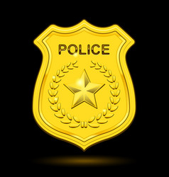 Gold Police Badge