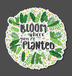 Lettering Bloom Where You Are Planted Decor