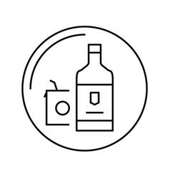 Drinks Department Store Line Icon