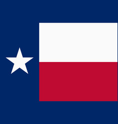 Flag Of Texas Official Colors Flat