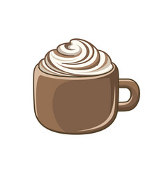 Hot Chocolate With Cream Clipart Food Cafe