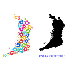 Mechanics Mosaic Map Osaka Prefecture