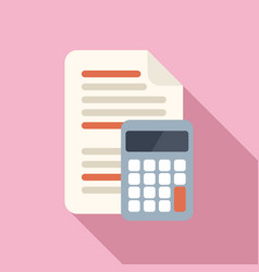 Finance Calculator Icon Flat Business