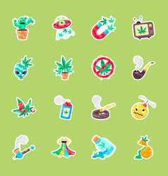 Handy Pack Of Weed Culture Flat Stickers