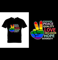 Kindness Peace Equality Love Hope Diversity Equal