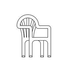 Plastic Chair Isolated Summer Furniture