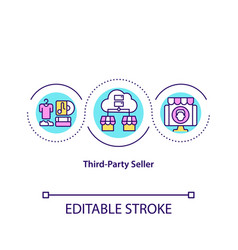 Third Party Seller Concept Icon